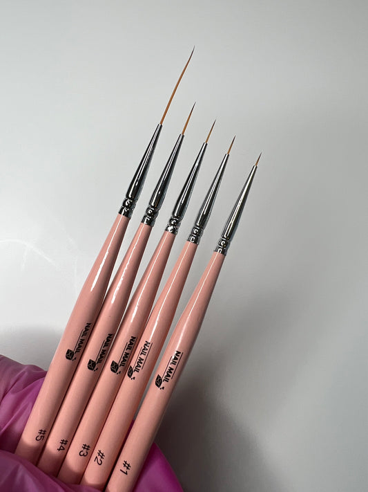 NAIL LINER BRUSHES (5pcs)